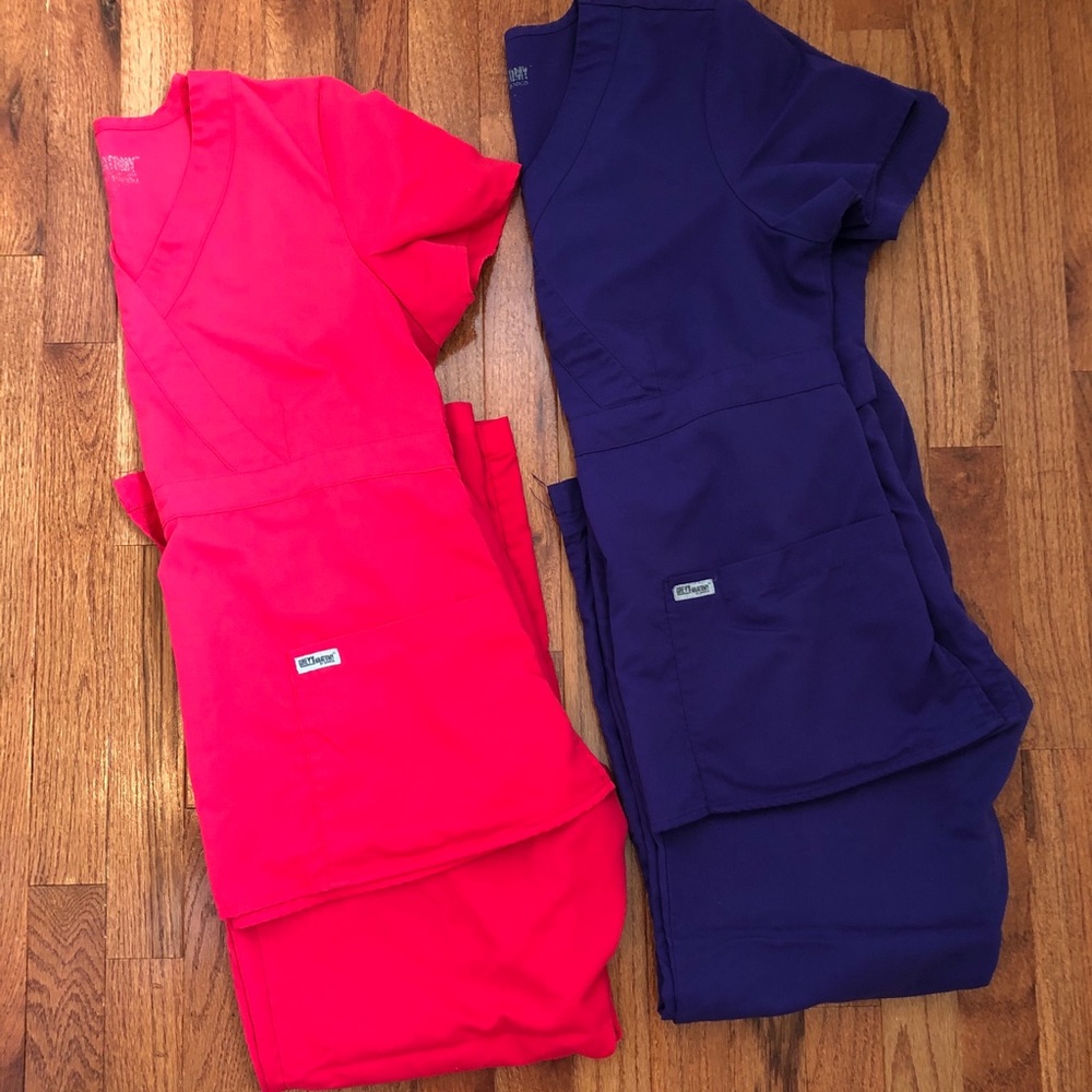 Grey’s Anatomy Pink and Purple Scrub bundle